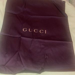 Two XL Gucci shoe/boots dust bag! Size 20/15 inches. Selling as a pair.